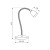 Lampka biurkowa LARUS LED 3W 240lm czarna ORO LARUS LED B ORO33049 LED-POL