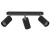 Lampa sufitowa listwa szyna natynkowa 33cm EYE SPOT BLACK III 6021 NOWODVORSKI Lighting 3x GU10 Spot oświetleniowa nowoczesna sufitowa ścienna metal czarna czarny chrom nawierzchniowa jak szynoprzewód Inspiracje Premium