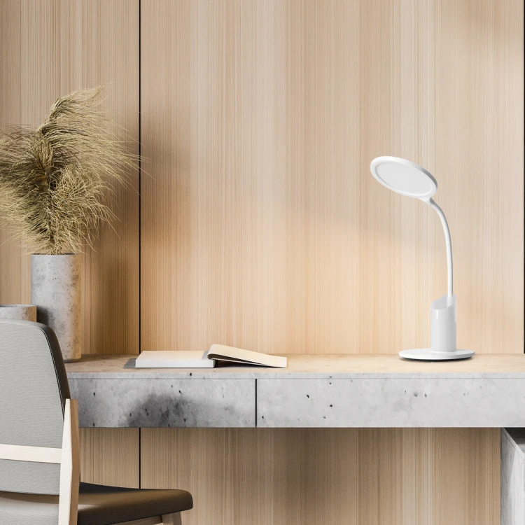 Lampka biurkowa POLIS 8W 400lm biała ORO POLIS LED W ORO33397 LED-POL