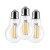 Żarówka LED filament E27 ciepła biała 7W 808lm WW 3 szt.ORO 3XE27 A60 FL 7W WW ORO33106 LED-POL