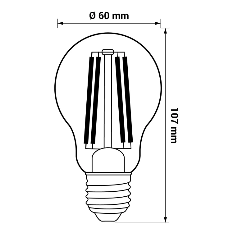Żarówka LED filament do roślin PGL E27 8W ORO PGL E27 FL 8W ORO33154 LED-POL