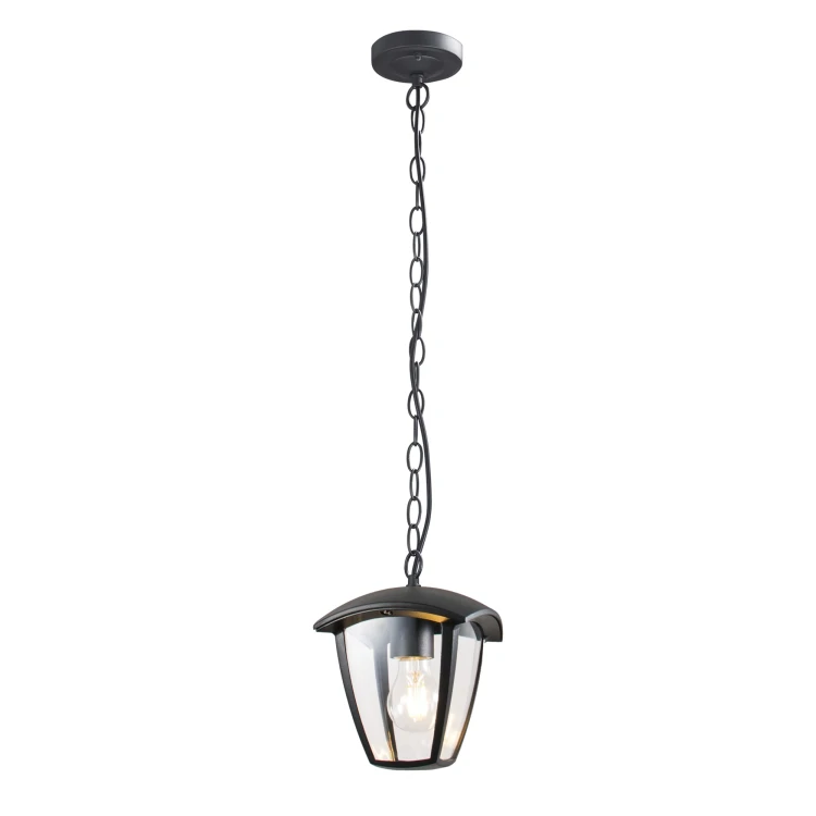 Oprawa elewacyjna WENA E27 1x10W IP54 czarna Lampa podwieszana WENA E27 ORO10058 LED-POL