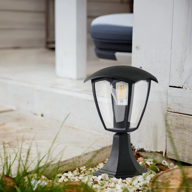 Oprawa ogrodowa WENA E27 1x10W IP54 czarna Lampa stojąca WENA E27 0,32m ORO10034 LED-POL