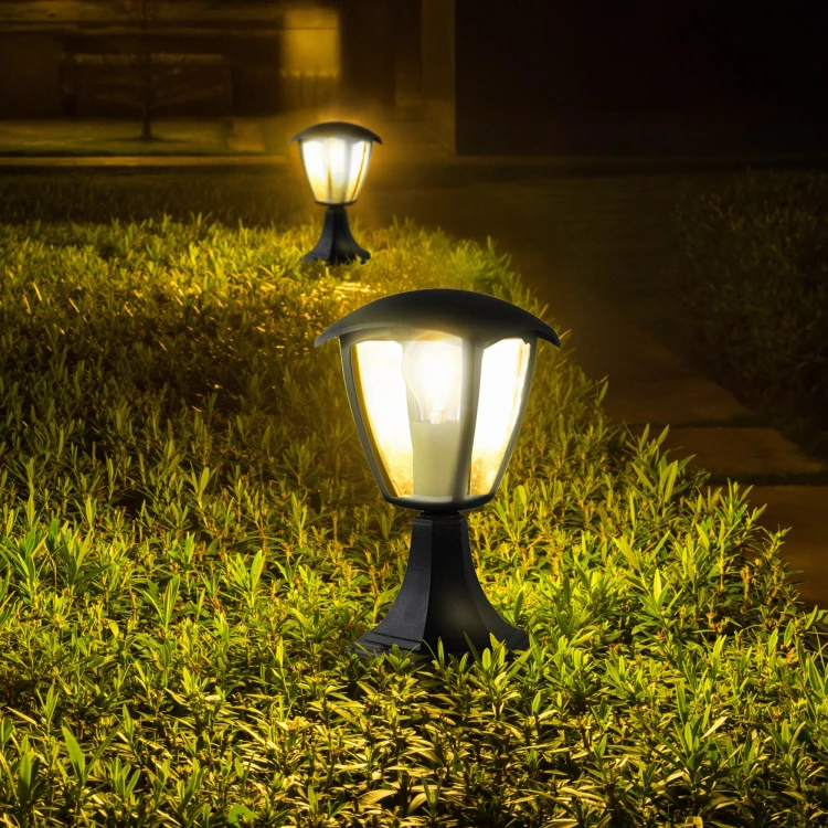 Oprawa ogrodowa WENA E27 1x10W IP54 czarna Lampa stojąca WENA E27 0,32m ORO10034 LED-POL