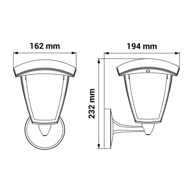 Oprawa elewacyjna WENA 590lm IP54 czarna Lampa ścienna WENA ORO10027 LED-POL