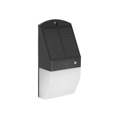 Oprawa solarna z czujnikiem MIC czarna CW 2W IP54 ORO ALBA 2W 2 MIC CW ORO10047 LED-POL