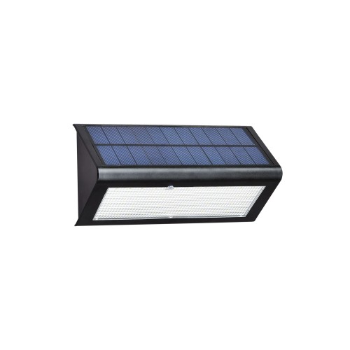 Oprawa solarna z czujnikiem MIC czarna CW 6W IP54 ORO ALBA 6W 3 MIC CW ORO10048 LED-POL