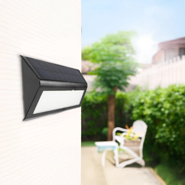 Oprawa solarna z czujnikiem MIC czarna CW 6W IP54 ORO ALBA 6W 3 MIC CW ORO10048 LED-POL