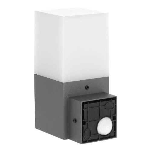 Oprawa elewacyjna CUBE E27 1x10W IP44 grafitowa ORO CUBE E27 GREY ORO10040 LED-POL