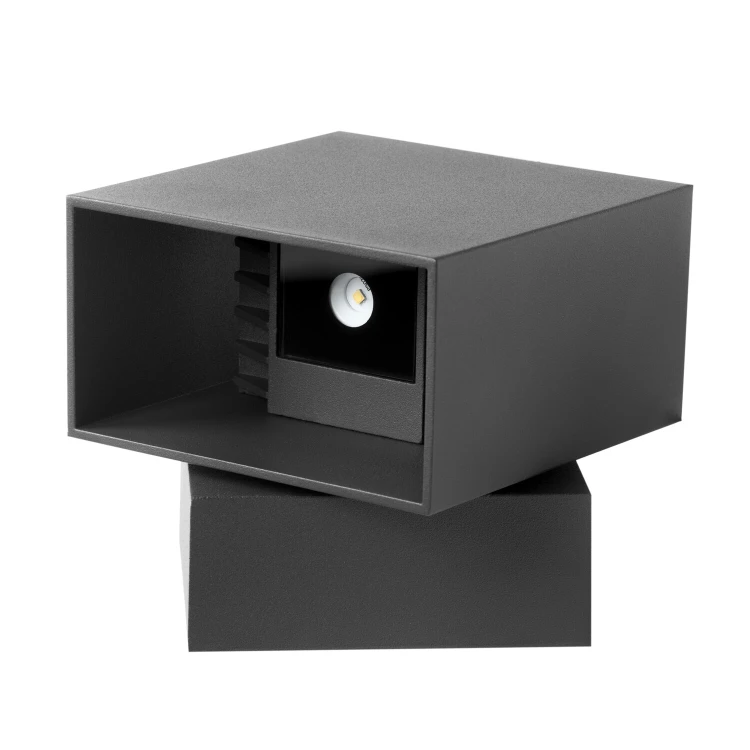 Oprawa elewacyjna FALENA DW 6W 2x90lm IP54 czarna ORO FALENA 6W 1 DW ORO10042 LED-POL