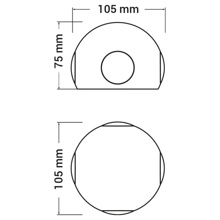 Oprawa elewacyjna FALENA DW 9W 4x120lm IP54 grafitowa ORO FALENA 9W 3 DW ORO10044 LED-POL