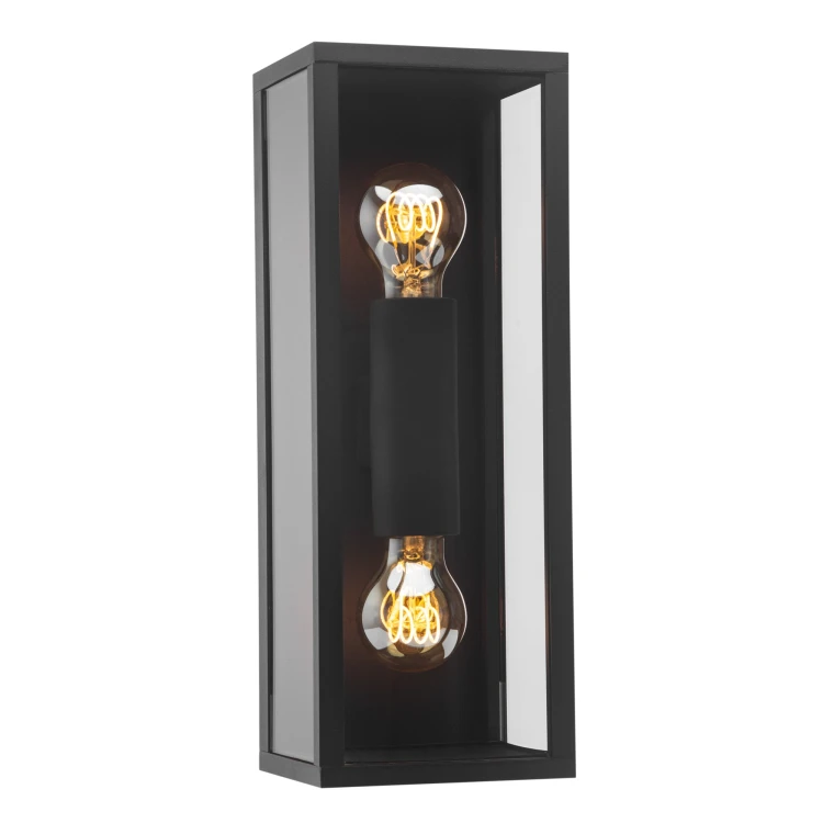 Oprawa elewacyjna NYX E27 2x10W IP54 czarna ORO NYX 2 E27 ORO10052 LED-POL