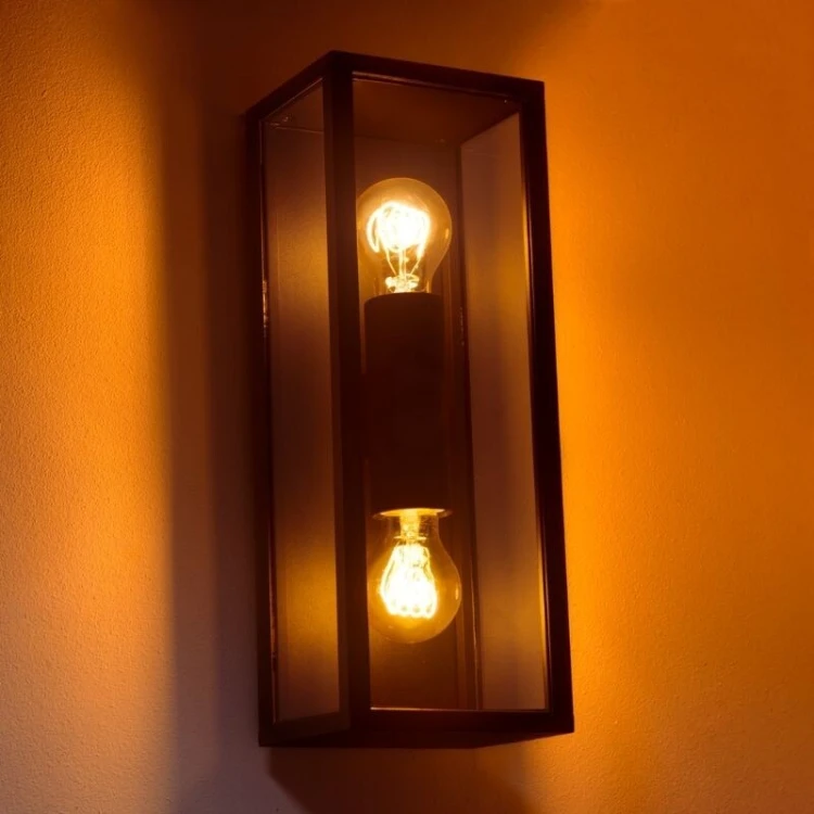 Oprawa elewacyjna NYX E27 2x10W IP54 czarna ORO NYX 2 E27 ORO10052 LED-POL