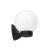 Oprawa elewacyjna WEL E27 E27 1x10W IP54 czarna ORO WEL E27 ORO10054 LED-POL
