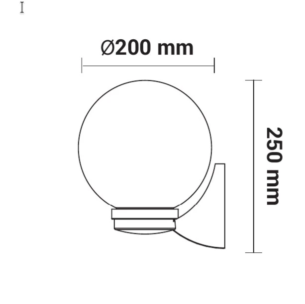 Oprawa elewacyjna WEL E27 E27 1x10W IP54 czarna ORO WEL E27 ORO10054 LED-POL