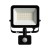 Naświetlacz LED FOCUS czarny 30W 2700lm NW IP44 z czujnikiem PIRORO FOCUS LED 30W NW PIR ORO33530 LED-POL