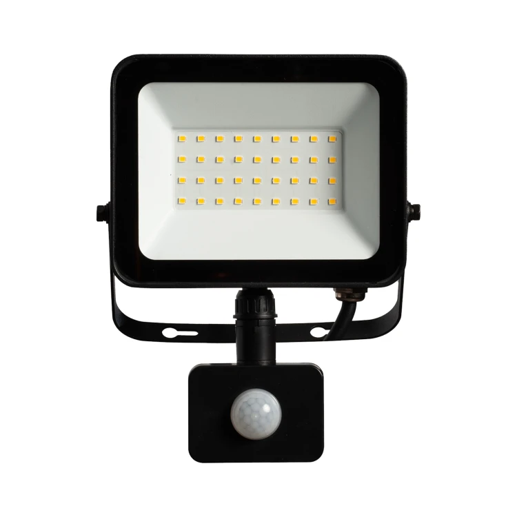 Naświetlacz LED FOCUS czarny 30W 2700lm NW IP44 z czujnikiem PIRORO FOCUS LED 30W NW PIR ORO33530 LED-POL