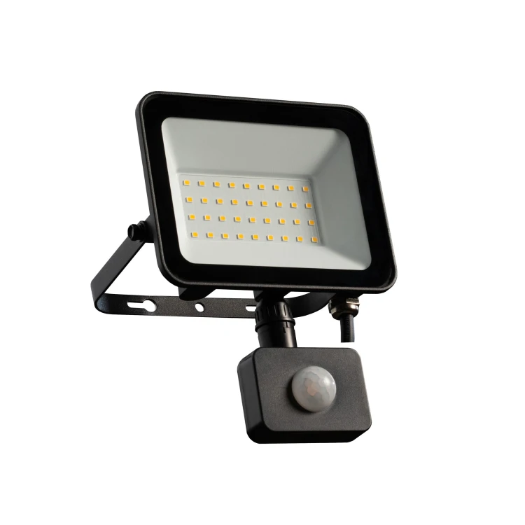 Naświetlacz LED FOCUS czarny 30W 2700lm NW IP44 z czujnikiem PIRORO FOCUS LED 30W NW PIR ORO33530 LED-POL
