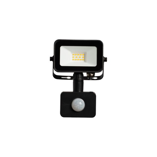 Naświetlacz LED FOCUS czarny 10W 900lm NW IP44 z czujnikiem PIRORO FOCUS LED 10W NW PIR ORO33526 LED-POL