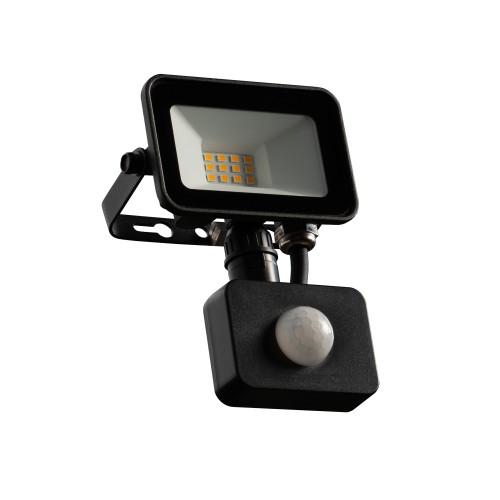 Naświetlacz LED FOCUS czarny 10W 900lm NW IP44 z czujnikiem PIRORO FOCUS LED 10W NW PIR ORO33526 LED-POL
