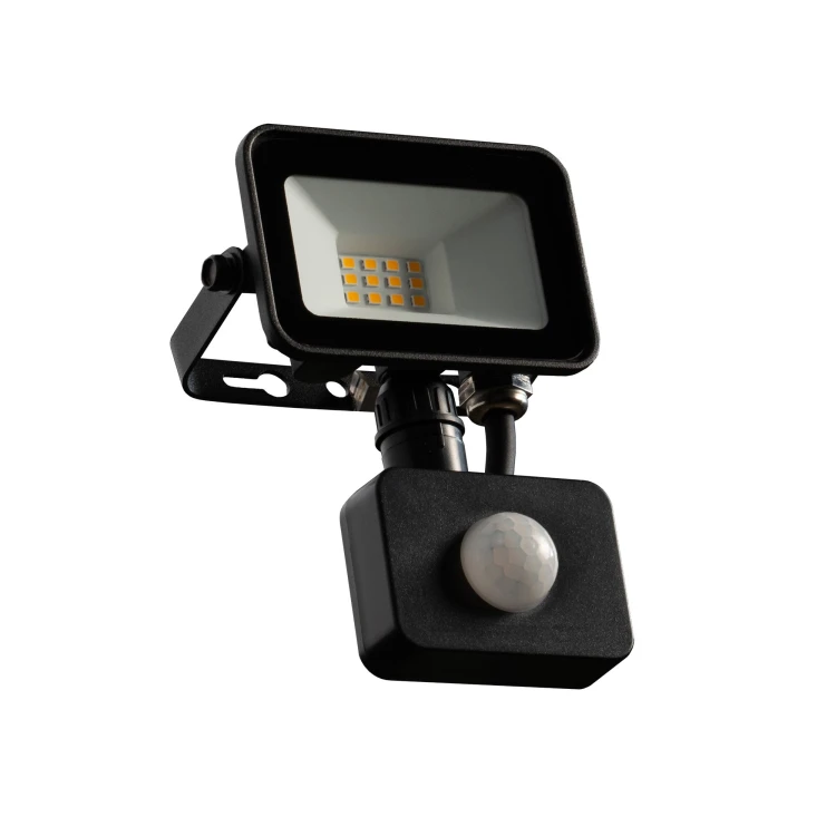 Naświetlacz LED FOCUS czarny 10W 900lm NW IP44 z czujnikiem PIRORO FOCUS LED 10W NW PIR ORO33526 LED-POL