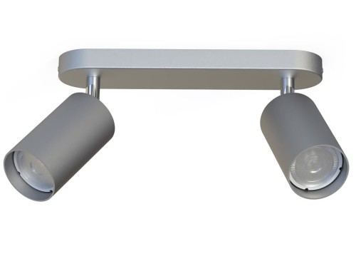 Lampa sufitowa listwa szyna natynkowa EYE SPOT SILVER II 6140 NOWODVORSKI Lighting 2x GU10 Spot oświetleniowa nowoczesna sufitowa ścienna metal srebrny srebrna chrom nawierzchniowa jak szynoprzewód Inspiracje Premium