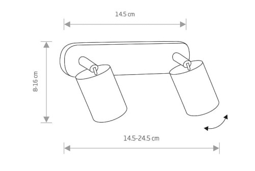 Lampa sufitowa listwa szyna natynkowa EYE SPOT SILVER II 6140 NOWODVORSKI Lighting 2x GU10 Spot oświetleniowa nowoczesna sufitowa ścienna metal srebrny srebrna chrom nawierzchniowa jak szynoprzewód Inspiracje Premium