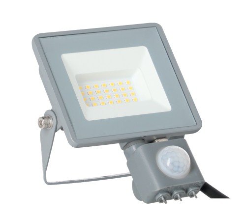 Naświetlacz LED DIODO NW 20W 1800lm IP44 PF 0,95 szary ORO DIODO 20W NW PIR ORO33123 LED-POL