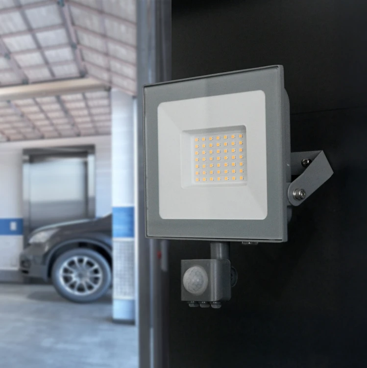 Naświetlacz LED DIODO NW 50W 5000lm IP44 PF 0,95 szary ORO DIODO 50W NW PIR ORO33127 LED-POL