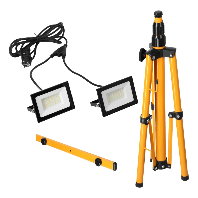 Statyw z naświetlaczami 2x30W 2x2310lm IP65 ORO TRIPOD 2X30W NW ORO33148 LED-POL