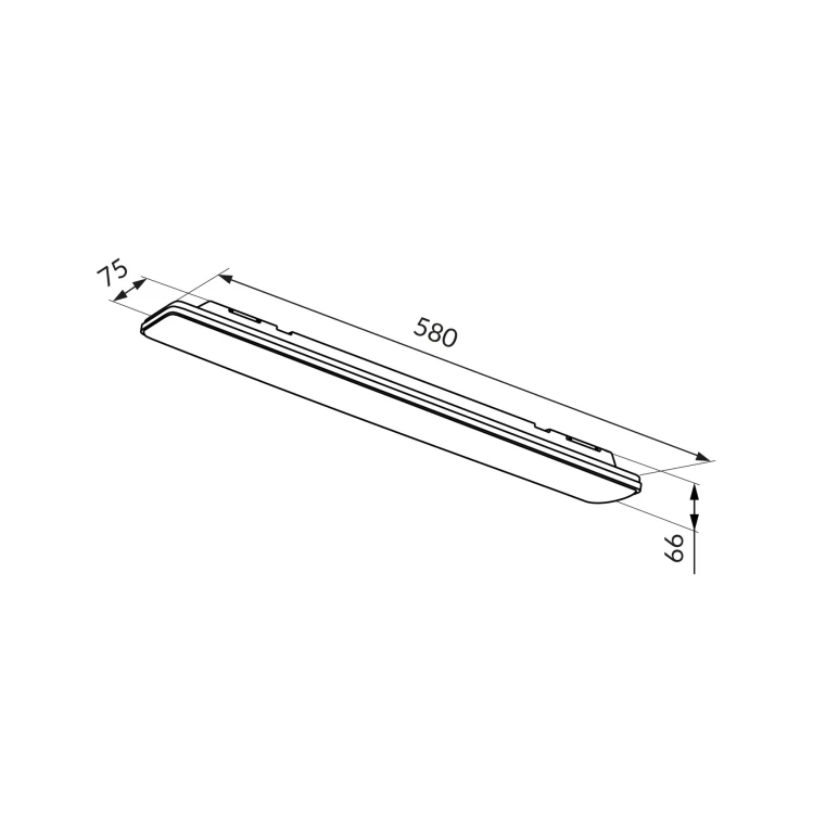 Oprawa hermetyczna BALI szara 20W 2300lm NW IP65 PF 0,95ORO BALI 20W DW L ORO33165 LED-POL