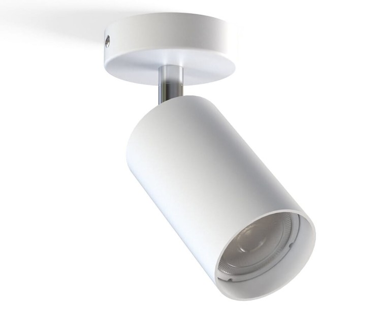Lampa ścienna sufitowa natynkowa EYE SPOT WHITE 6014 NOWODVORSKI Lighting GU10 Spot kinkiet oświetleniowa nowoczesna sufitowa ścienna metal punktowa biała biały chrom nawierzchniowa Inspiracje Premium
