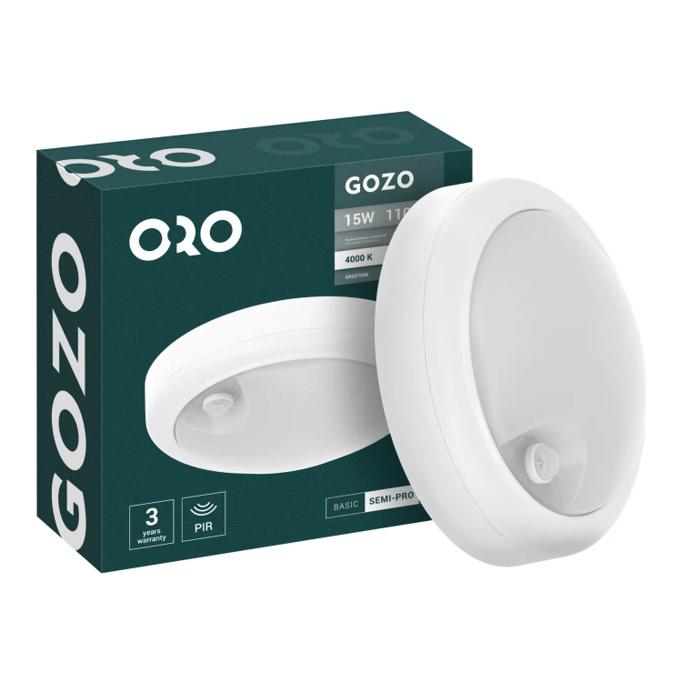 Oprawa kanałowa GOZO biała 15W 1100lm NW IP54ORO GOZO 15W DW SM II ORO27006 LED-POL