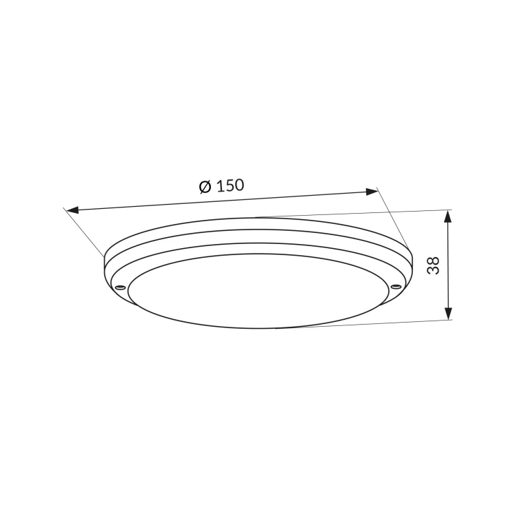 Oprawa kanałowa INGLO okrągła 15W 1125lm NW IP54 białaORO INGLO LED R 15W NW ORO33271 LED-POL