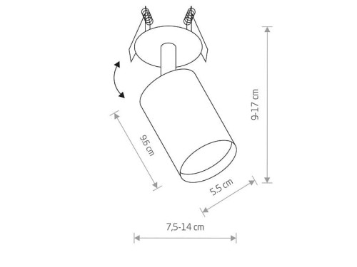 Lampa sufitowa punktowa podtynkowa EYE FIT WHITE I 9396 NOWODVORSKI Lighting GU10 Spot oświetleniowa nowoczesna sufitowa metal punktowa biała biały chrom Inspiracje Premium