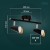 Oprawa typu spot AQUILA GU10 2x10W ORO AQUILA 2XGU10 B/G ORO33006 LED-POL