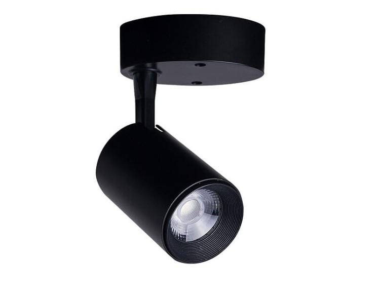 Lampa sufitowa punktowa natynkowa IRIS LED 7W BLACK 8994 NOWODVORSKI Lighting Spot oświetleniowa nowoczesna sufitowa punktowa metal czarna czarny nawierzchniowa Inspiracje Premium