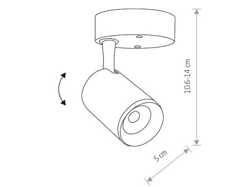 Lampa sufitowa punktowa natynkowa IRIS LED 7W BLACK 8994 NOWODVORSKI Lighting Spot oświetleniowa nowoczesna sufitowa punktowa metal czarna czarny nawierzchniowa Inspiracje Premium