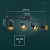 Oprawa typu spot FALCO GU10 4x10W ORO FALCO 4XGU10 B/G ORO33034 LED-POL