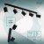 Oprawa typu spot GAVIA GU10 3x10W czarna ORO GAVIA 3XGU10 B ORO33016 LED-POL