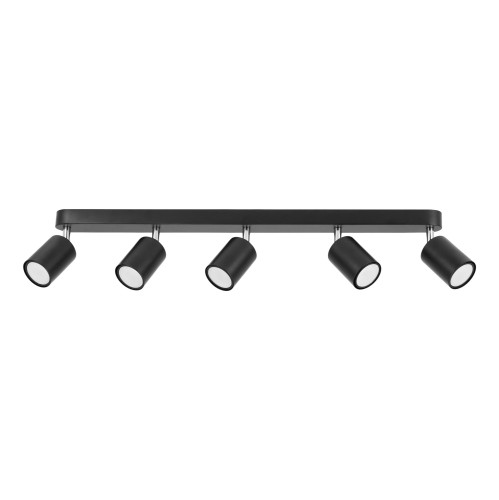 Oprawa typu spot GAVIA GU10 5x10W czarna ORO GAVIA 5XGU10 B ORO33018 LED-POL