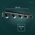 Oprawa typu spot GAVIA GU10 5x10W czarna ORO GAVIA 5XGU10 B ORO33018 LED-POL