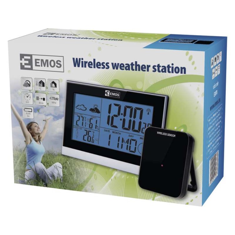 Stacja pogodowa bezprzewodowa E3070 Emos pogody meteo