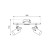 Oprawa typu spot SIGNA GU10 2x10W ORO SIGNA 2XGU10 B/G ORO33278 LED-POL