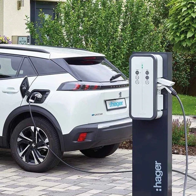Zestaw uziemiający stojaka dla stacji ładowania EVCS XEVA116 Hager do samochodu elektrycznego EV Witty Start dla pojazdów aut samochodów elektrycznych