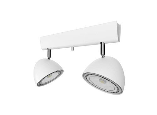 Lampa sufitowa natynkowa VESPA II WHITE 9593 NOWODVORSKI Lighting 2xGU10 ES111 Spot oświetleniowa nowoczesna sufitowa metal biała biały chrom nawierzchniowa Inspiracje Premium