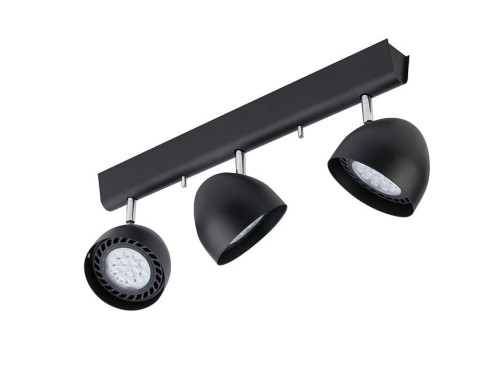 Lampa sufitowa natynkowa VESPA III BLACK 8841 NOWODVORSKI Lighting 3xGU10 ES111 Spot oświetleniowa nowoczesna sufitowa metal czarna czarny chrom nawierzchniowa Inspiracje Premium