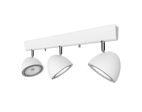 Lampa sufitowa natynkowa VESPA III WHITE 9592 NOWODVORSKI Lighting 3xGU10 ES111 Spot oświetleniowa nowoczesna sufitowa metal biała biały chrom nawierzchniowa Inspiracje Premium