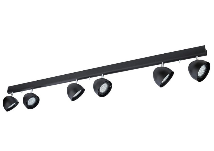 Lampa sufitowa natynkowa VESPA VI BLACK 8842 NOWODVORSKI Lighting 3xGU10 ES111 Spot oświetleniowa nowoczesna sufitowa metal czarna czarny chrom nawierzchniowa Inspiracje Premium