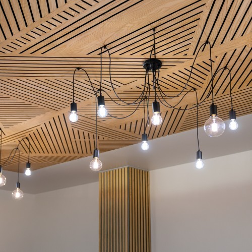 Lampa wisząca 5xE27 czarna ORO ARANA 5xE27 ORO06021 LED-POL